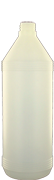 1000 ml cilindrische fles, hals G035, uit witte HDPE