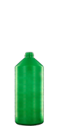 500 ml cilindrische fles, hals 28x400, uit groene HDPE