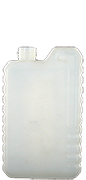 1000 ml rectangular bottle,  with graduation, in nat. HDPE