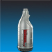 750 ml cylindrical bottle in metal grey HDPE, printed in 2 colours